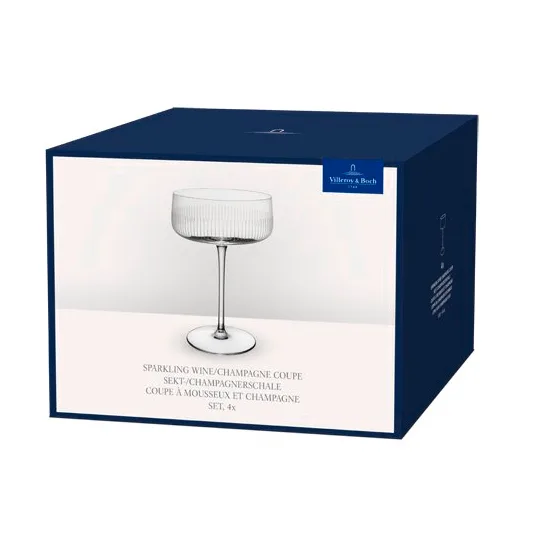 Afina samppanjacoupe-lasi, Läpikuultava, 12 cl, 4 kpl Villeroy & Boch