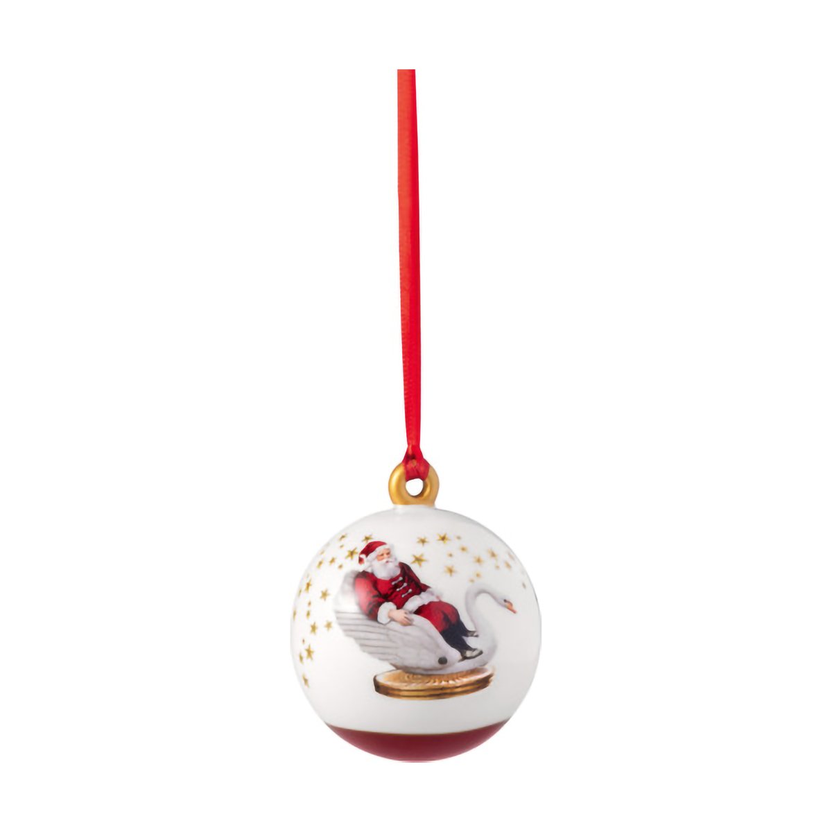 Villeroy & Boch Annual Christmas Edition pallo Valko-punainen
