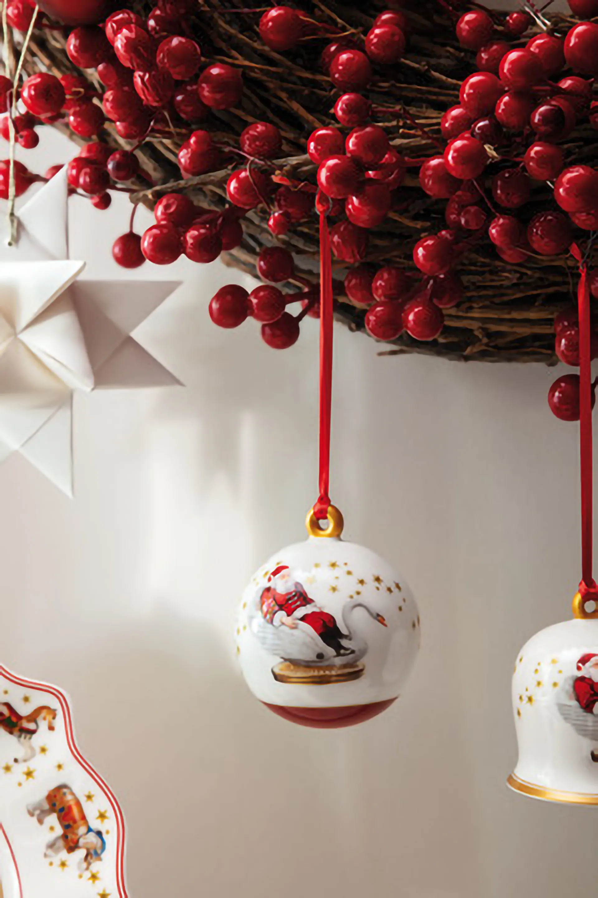 Annual Christmas Edition pallo, Valko-punainen Villeroy & Boch