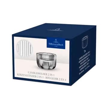 Fleur 2-in-1 kynttilälyhty - Läpinäkyvä, Ø6,3 cm - Villeroy & Boch