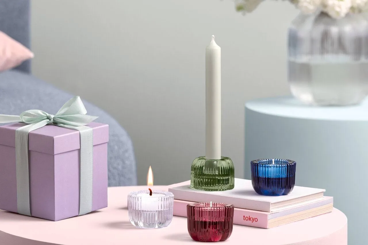 Fleur 2-in-1 kynttilälyhty, Sininen, Ø6,3 cm Villeroy & Boch