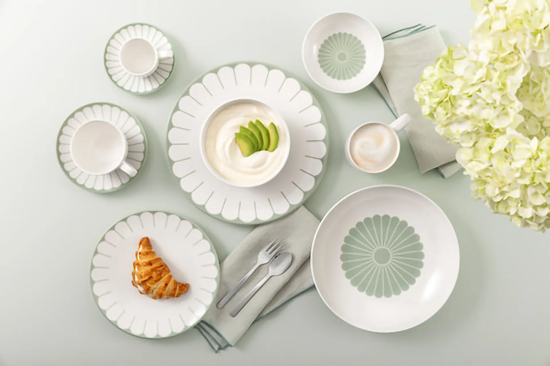 Fleur kahvikuppi 16 cl, White-green Villeroy & Boch