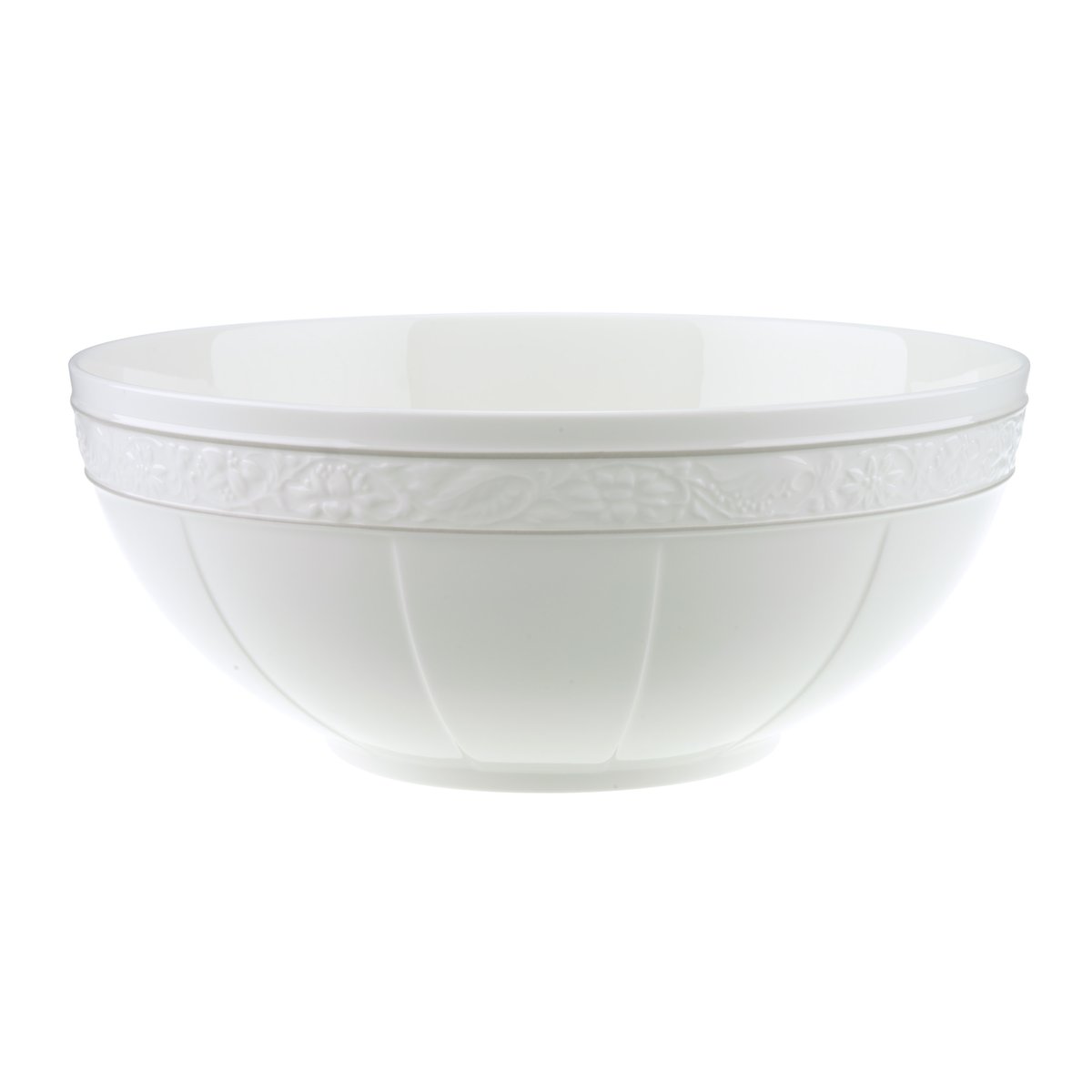 Villeroy & Boch Gray Pearl -salaattikulho 24 cm | Skandinaavinen Sisustus | Salaattikulhot | Valkoinen