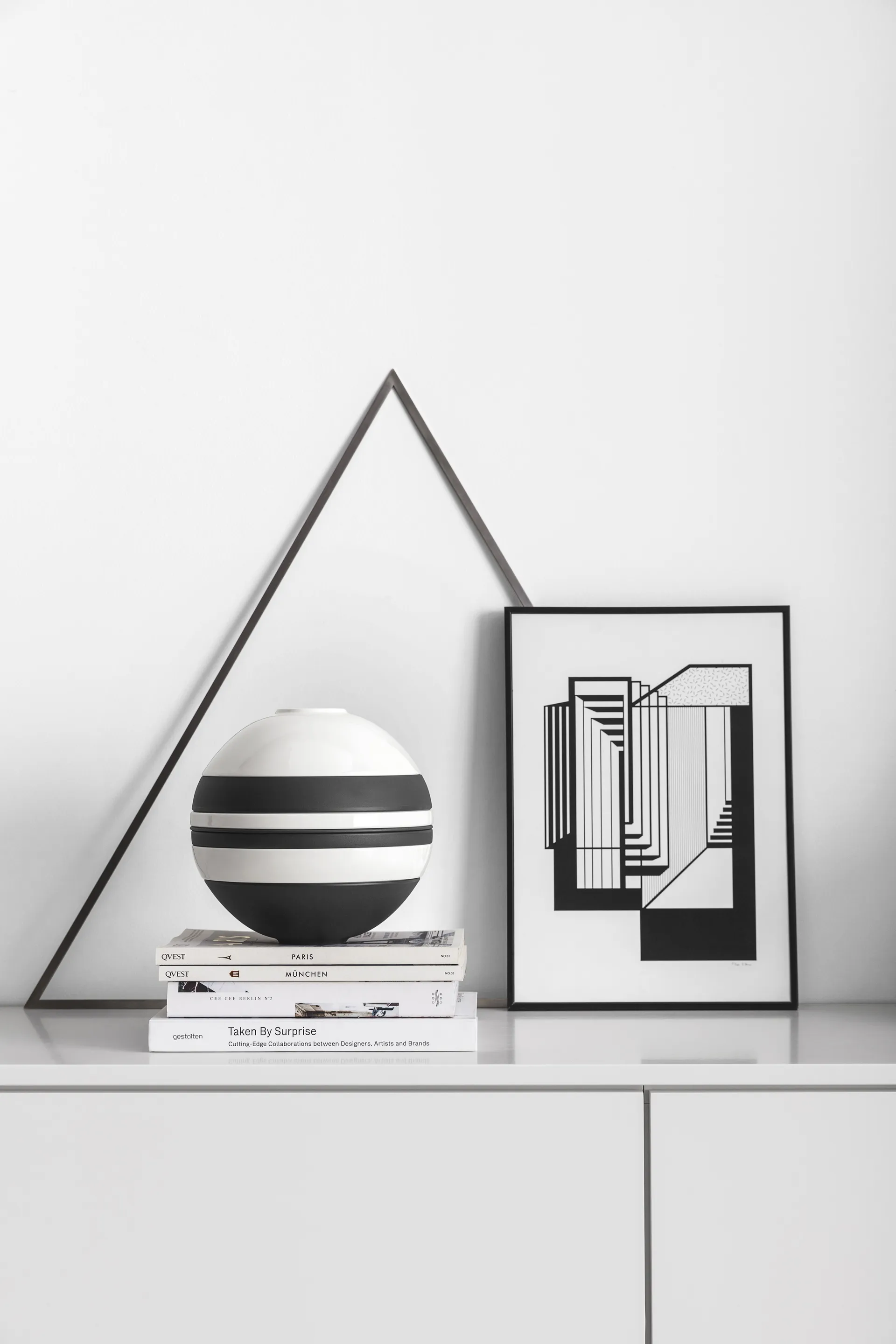 Iconic La Boule astiasto 7 osaa, Musta-valkoinen Villeroy & Boch