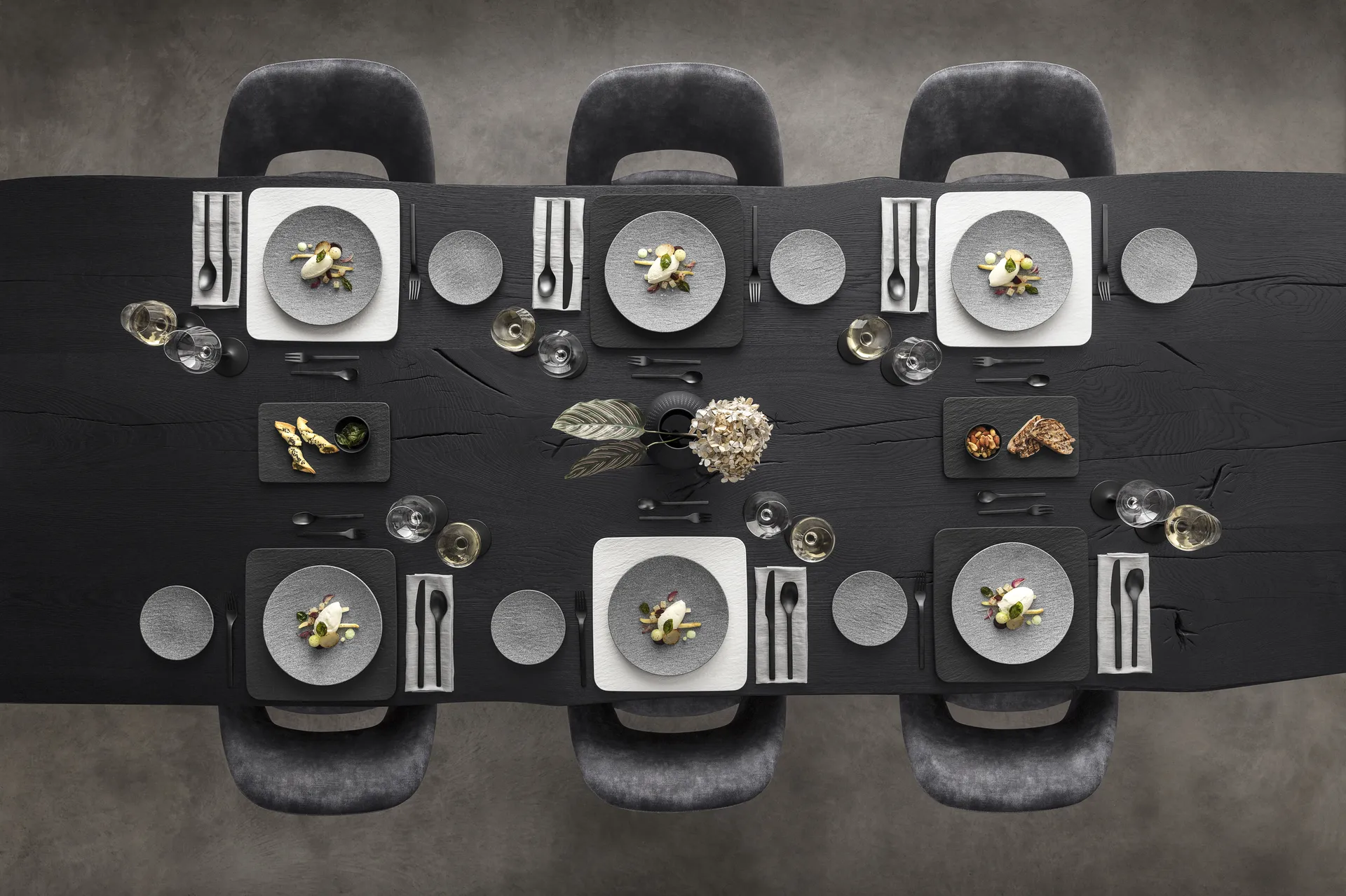 Manufacture Rock aterinsetti 20 osaa, Musta Villeroy & Boch