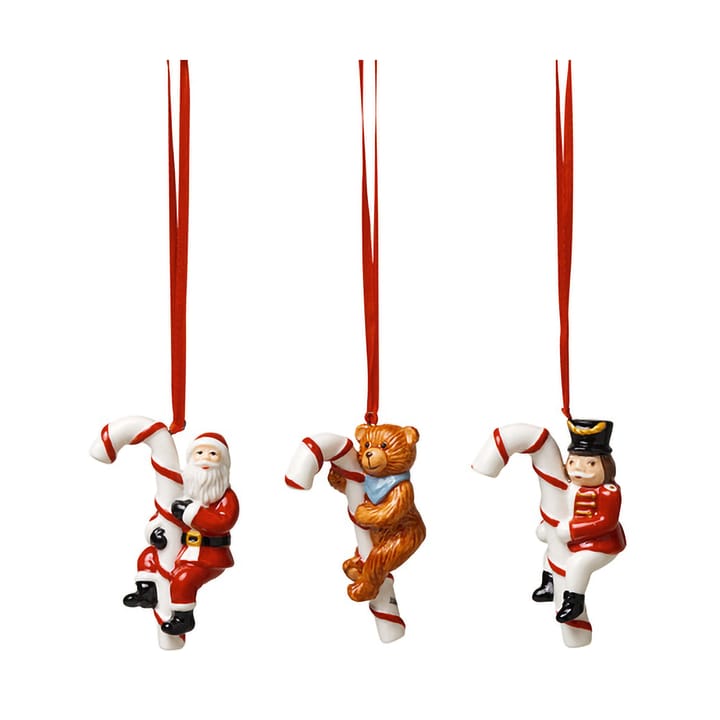 Nostalginen joulukuusenkoriste polkakarkki 3-pack - Monivärinen - Villeroy & Boch