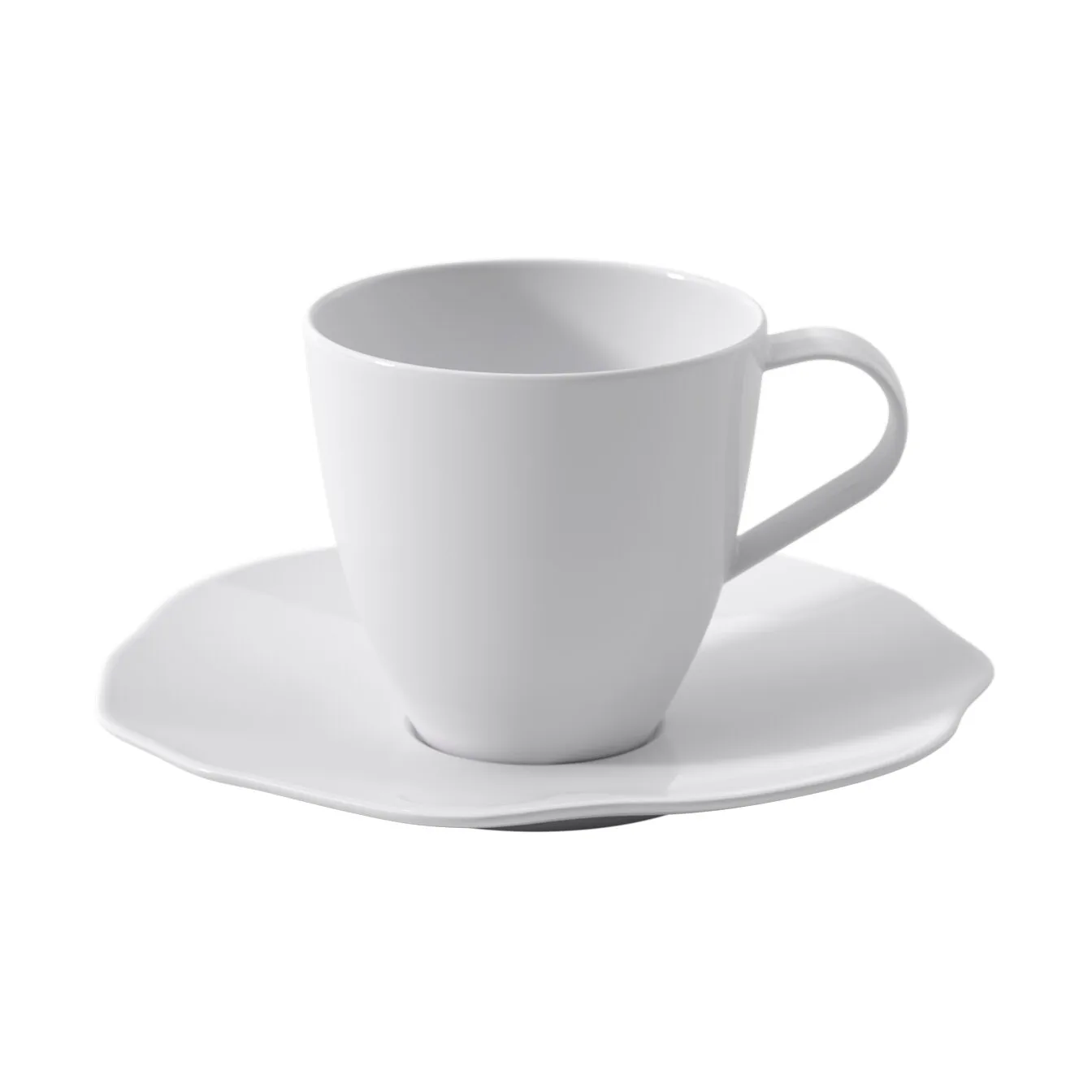 Pura kuppi ja aluslautanen, Valkoinen, 2 kpl Villeroy & Boch