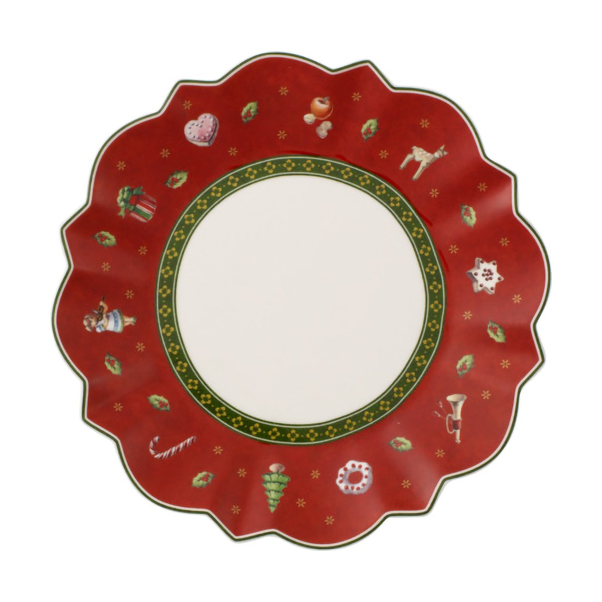 Villeroy & Boch Toy ́s Delight Bread & Butter lautanen 18 cm Valko-punainen