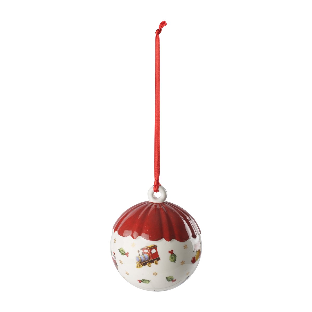 Villeroy & Boch Toy’s Delight Decoration joulupallo Ø6 cm Valkoinen-punainen