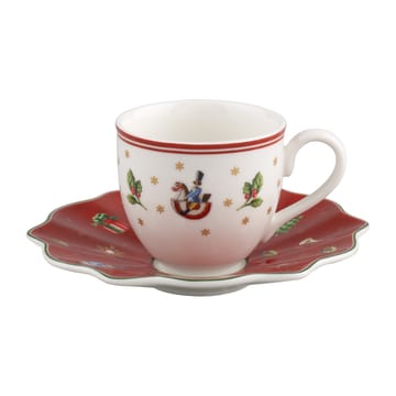 Toy's Delight espressokuppi lautasella - Valkoinen-punainen - Villeroy & Boch