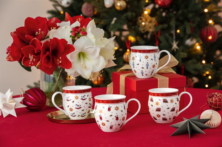 Toy's Delight kuppi 4 osaa, Valkoinen-punainen Villeroy & Boch