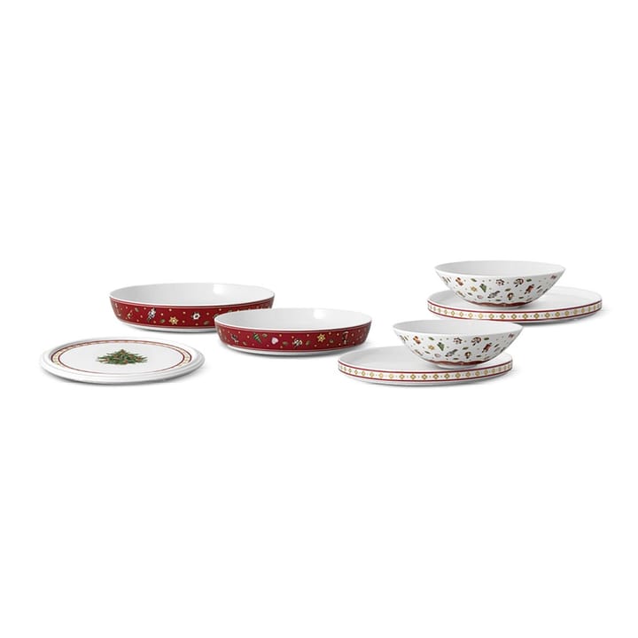 Toy's Delight La Boule -astiasto 7 osaa, Valkoinen-punainen Villeroy & Boch