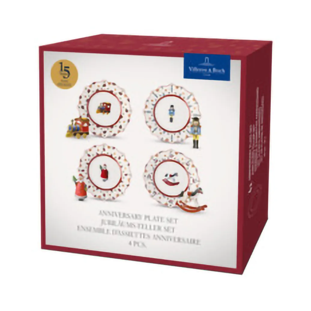 Toy's Delight lautanen 4 osaa, Valkoinen-punainen Villeroy & Boch