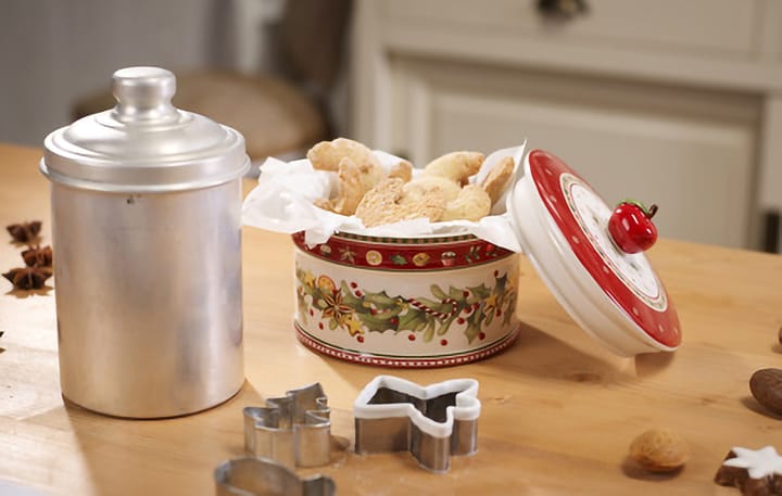 Winter Bakery keksipurkki M 0,55 L, Valko-punainen Villeroy & Boch