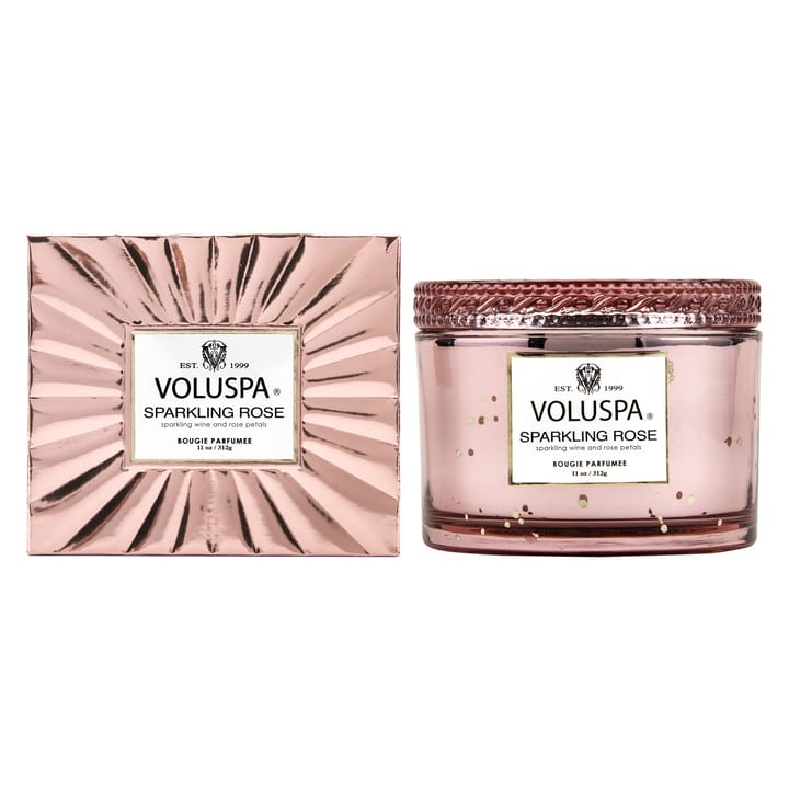 Boxed Corta Maison -tuoksukynttilä, 45 tuntia - Sparkling Rose - Voluspa