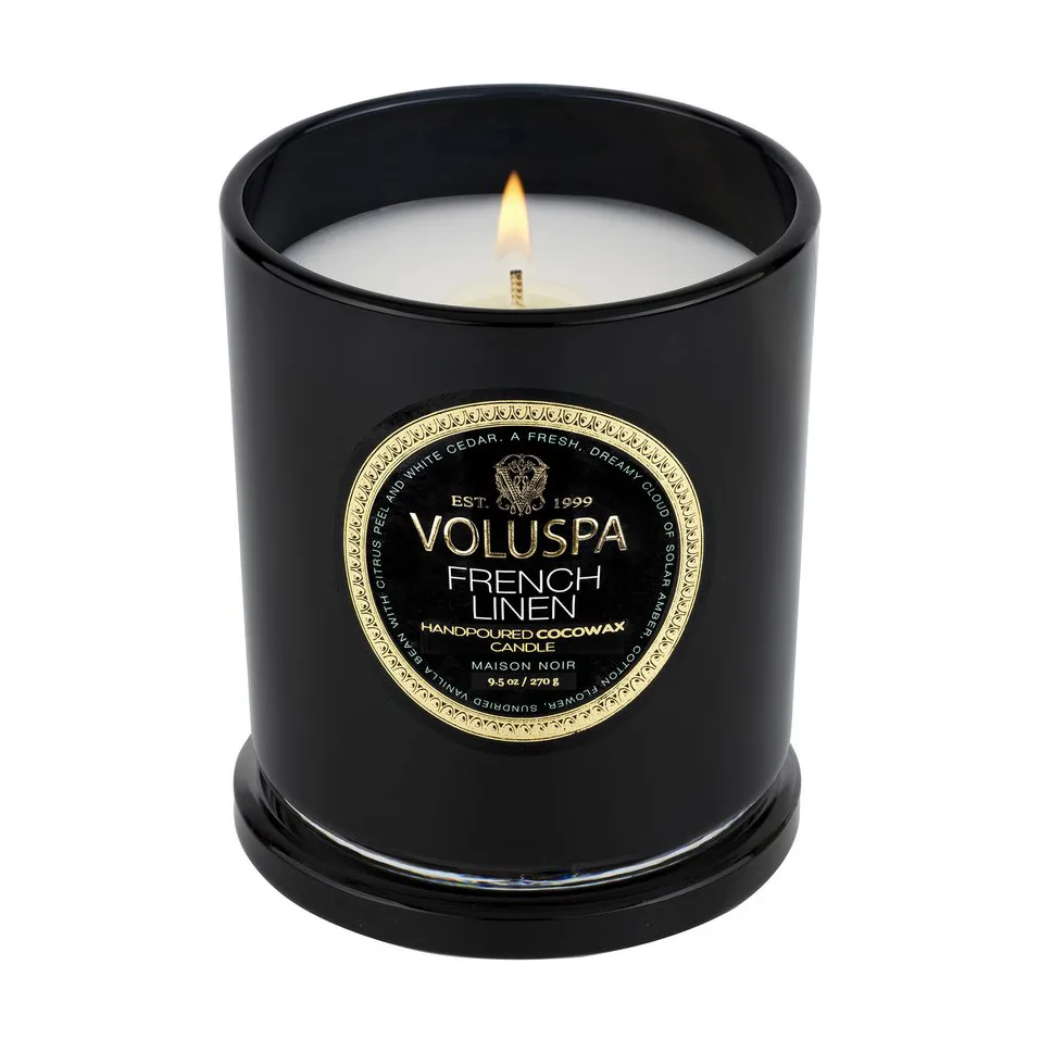 Classic Maison Noir tuoksukynttilä 60 tuntia, French Linen Voluspa