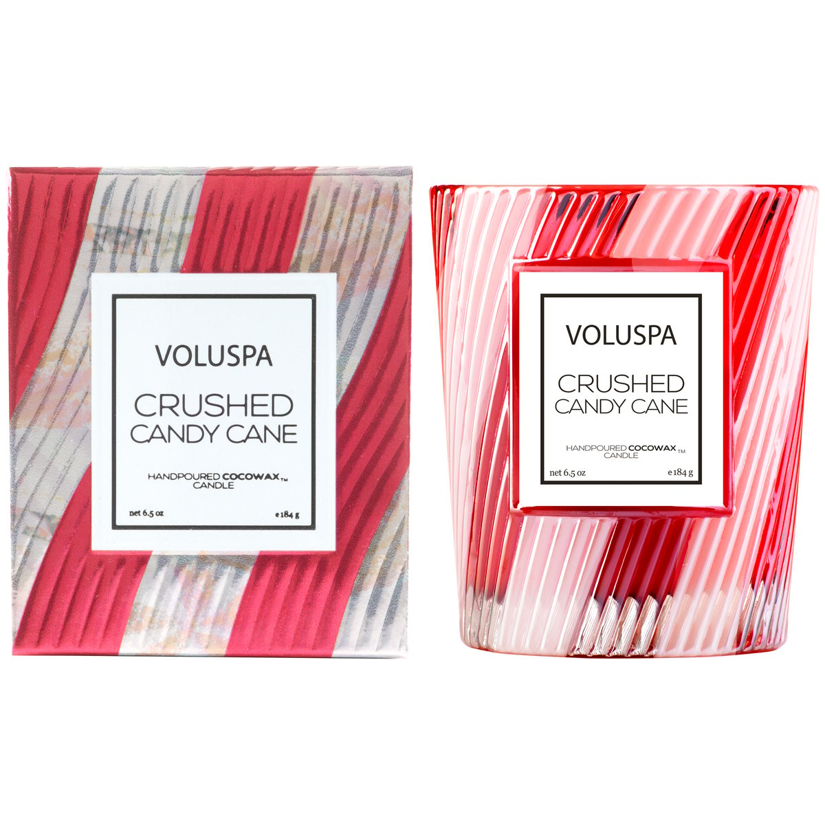 Voluspa Limited Edition -tuoksukynttilä 40 tuntia Crushed Candy Cane
