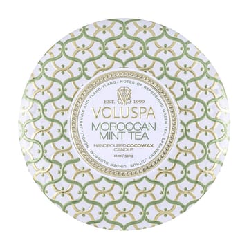 Maison Blanc 3-wick Tin tuoksukynttilä 40 tuntia - Moroccan Mintun Tea - Voluspa