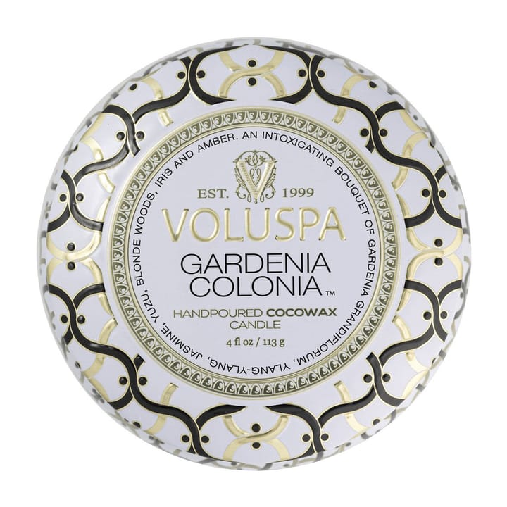 Maison Blanc Mini Tin tuoksukynttilä 25 tuntia - Gardenia Colonia - Voluspa