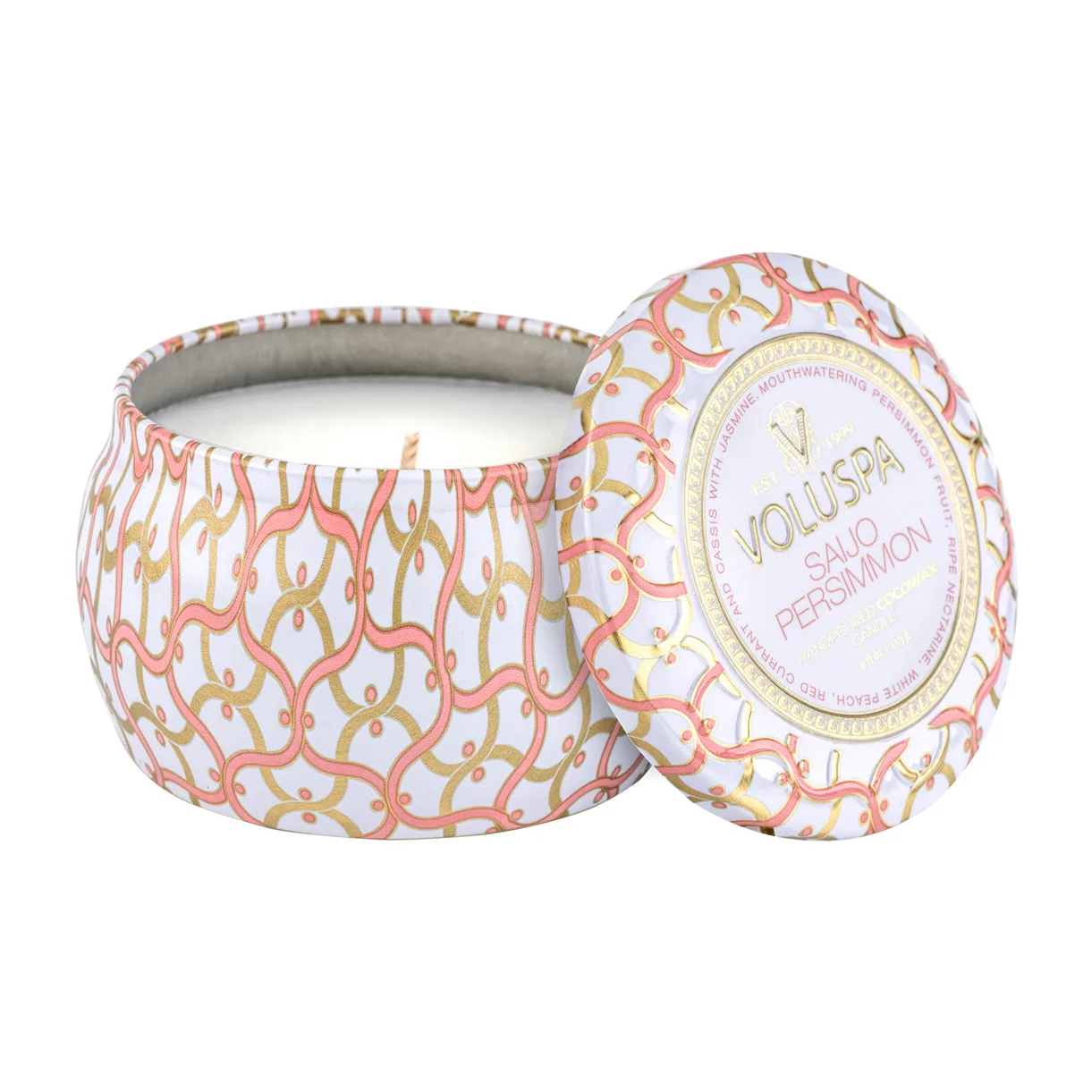 Maison Blanc Mini Tin tuoksukynttilä 25 tuntia, Saijo Persimmon Voluspa