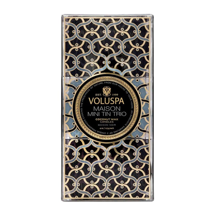 Maison Noir Minitin gåvosetti 3-pack, 2022 Voluspa