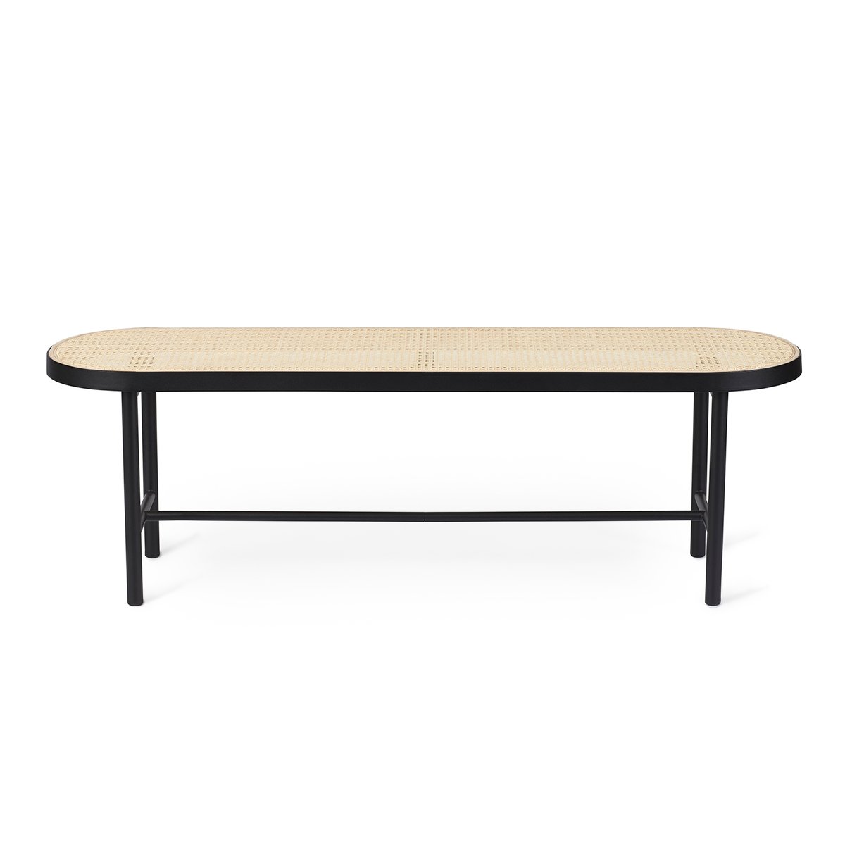 Warm Nordic Be My Guest -penkki 140 cm Rottinki | Skandinaavinen Sisustus | Penkit | Musta