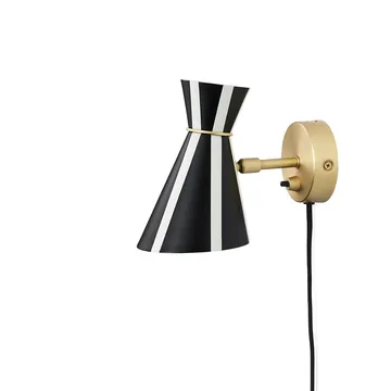 Bloom seinävalaisin - Black noir/warm white, stripe - Warm Nordic