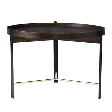 Compose sohvapöytä Ø 70 cm messinkirungolla - Smoked oak - Warm Nordic