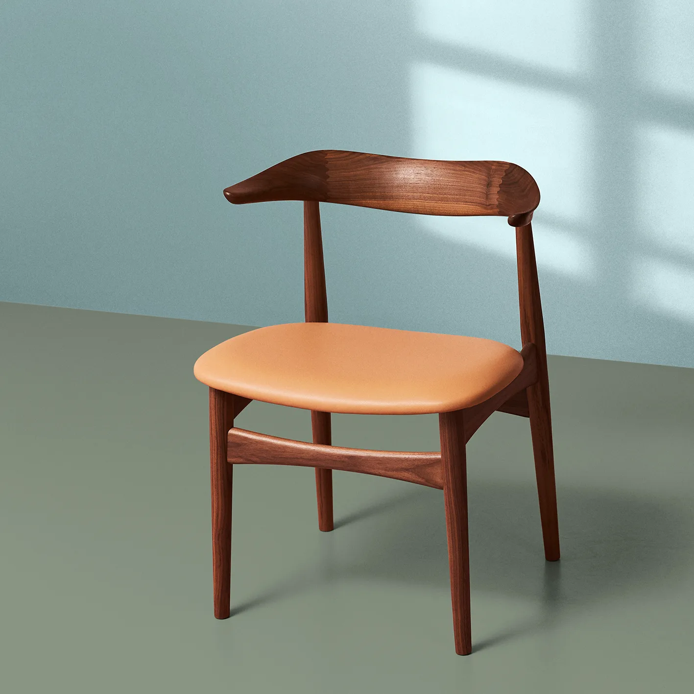 Cow Horn -tuoli saksanpähkinä, Soavé nature Warm Nordic