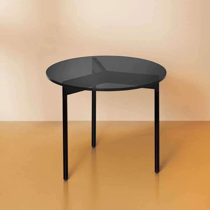 From Above -sohvapöytä Ø 52 cm musta alaosa, Harmaa Warm Nordic