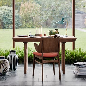 Gesture tuoli, verhoiltu istuin- ja selkäosa - Kangas canvas 926 sage green, valkoöljytty tammirunko, verhoiltu istuinosa, verhoiltu selkänoja - Warm Nordic