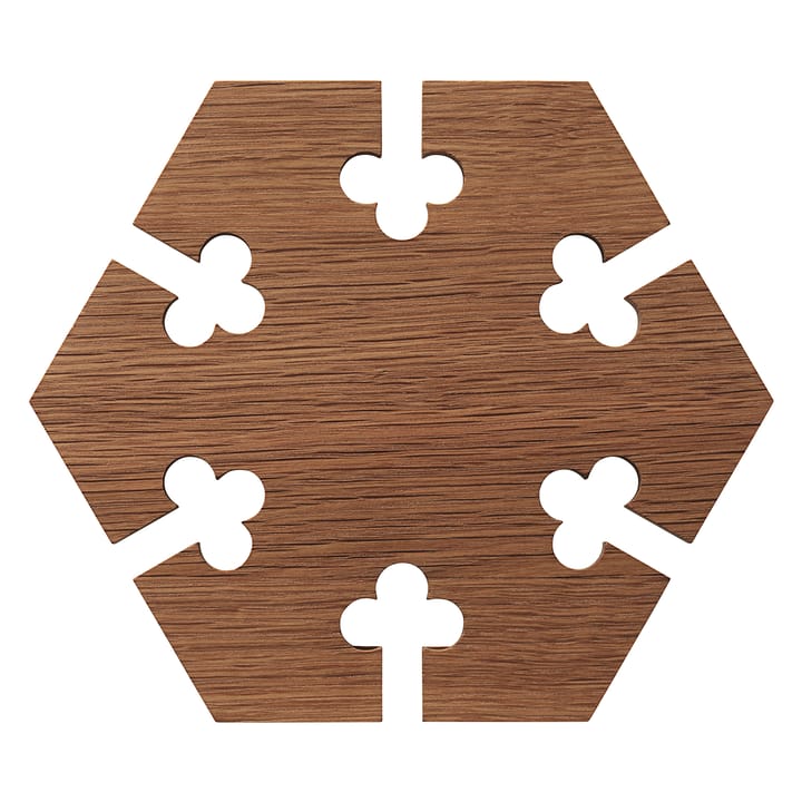 Gourmet Wood Trivet hexagon - Tammi - Warm Nordic