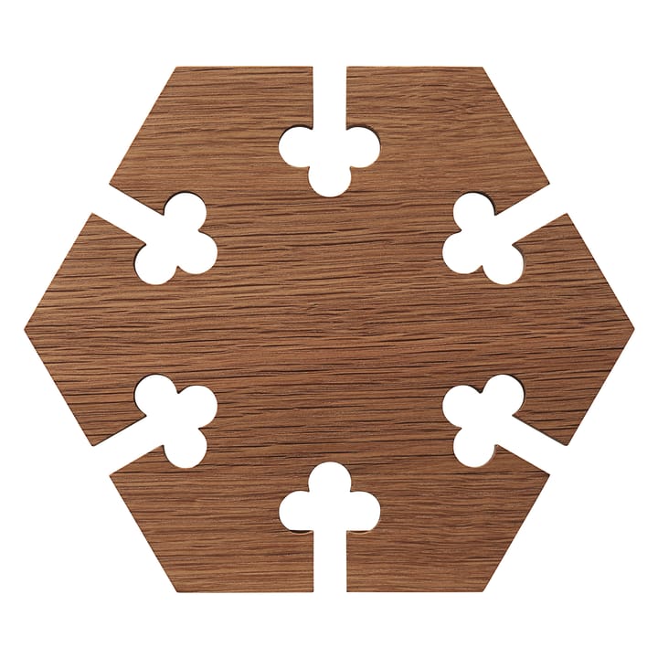 Gourmet Wood Trivet hexagon, Tammi Warm Nordic