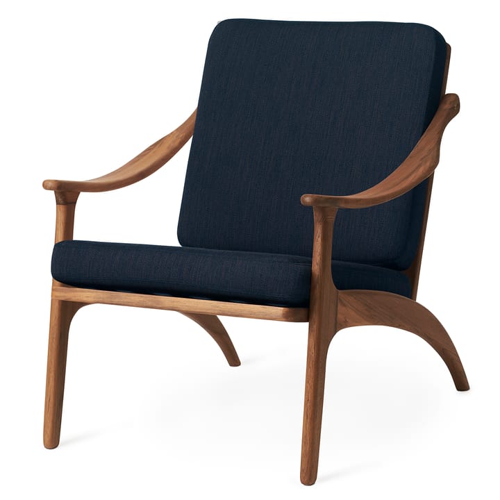 Lean Back Balder -nojatuoli tiikki, Granite grey Warm Nordic