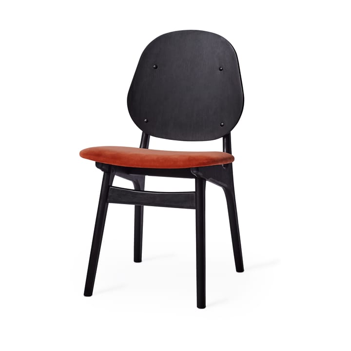 Noble tuoli - Kangas brick red, mustaksi maalattu pyökkirunko - Warm Nordic