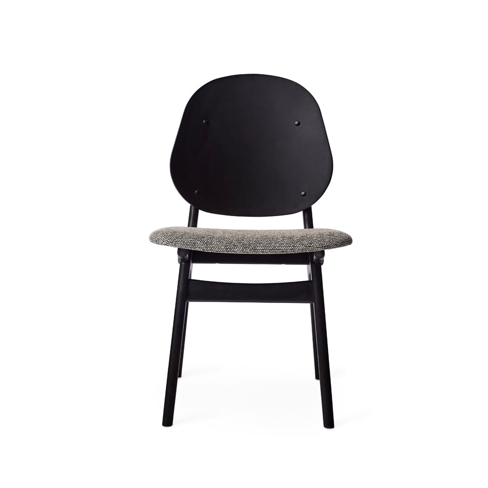 Warm Nordic Noble tuoli Kangas graphic sprinkles mustaksi maalattu pyökkirunko