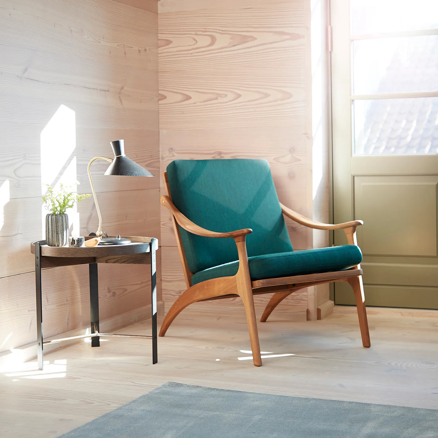 Secant sohvapöytä marmori Ø 60 cm, Black-gold Warm Nordic