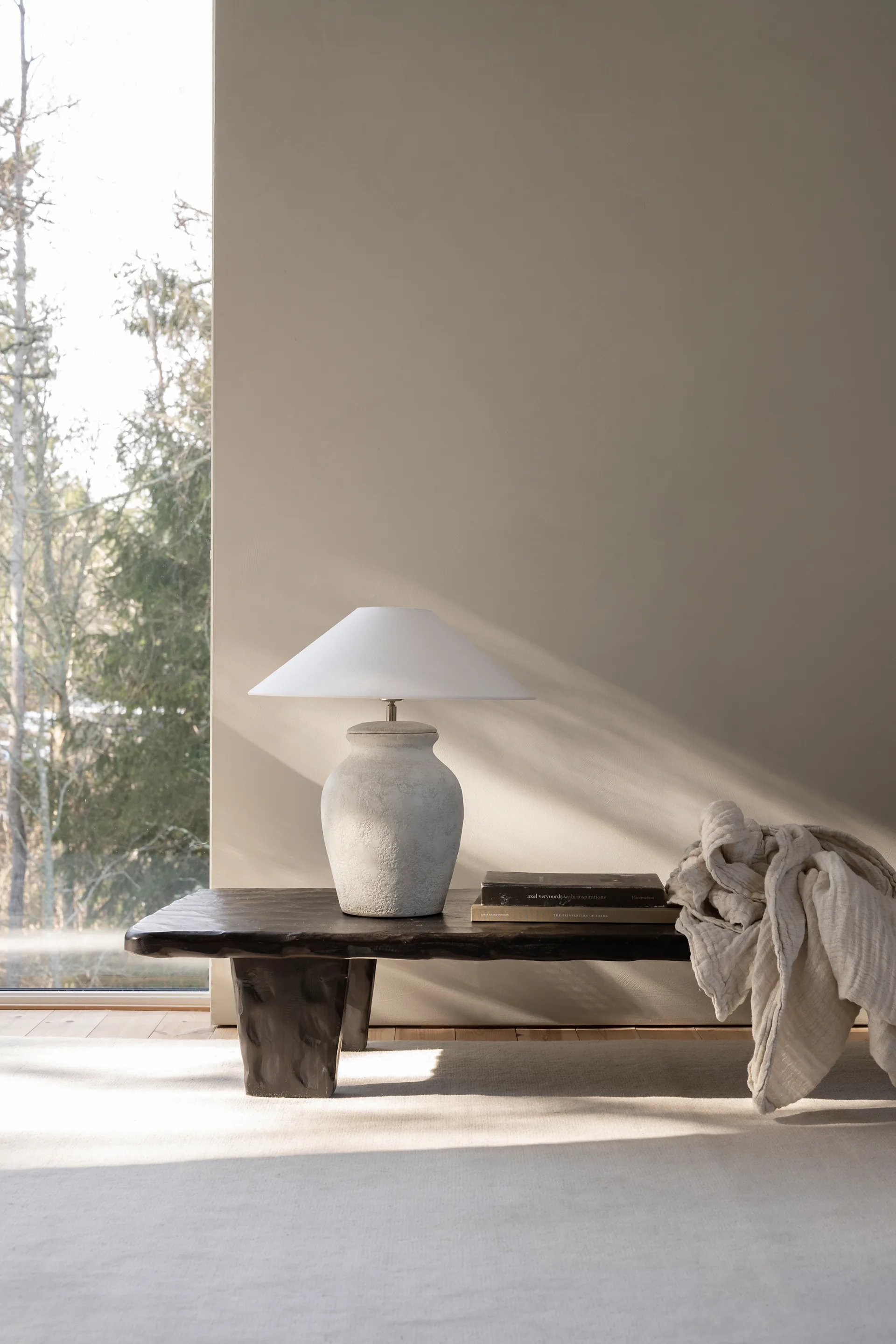 Berit lampunjalka 38 cm, Light grey Watt & Veke