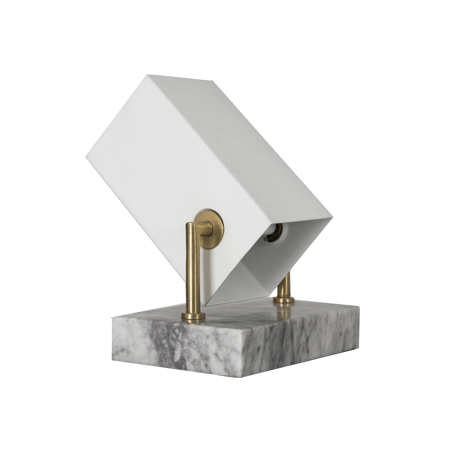 Box-kohdevalaisin lattialle, valkoinen matta Watt & Veke