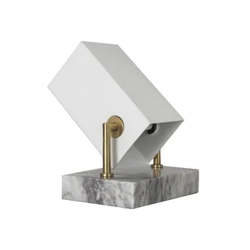 Box-kohdevalaisin lattialle - valkoinen matta - Watt & Veke