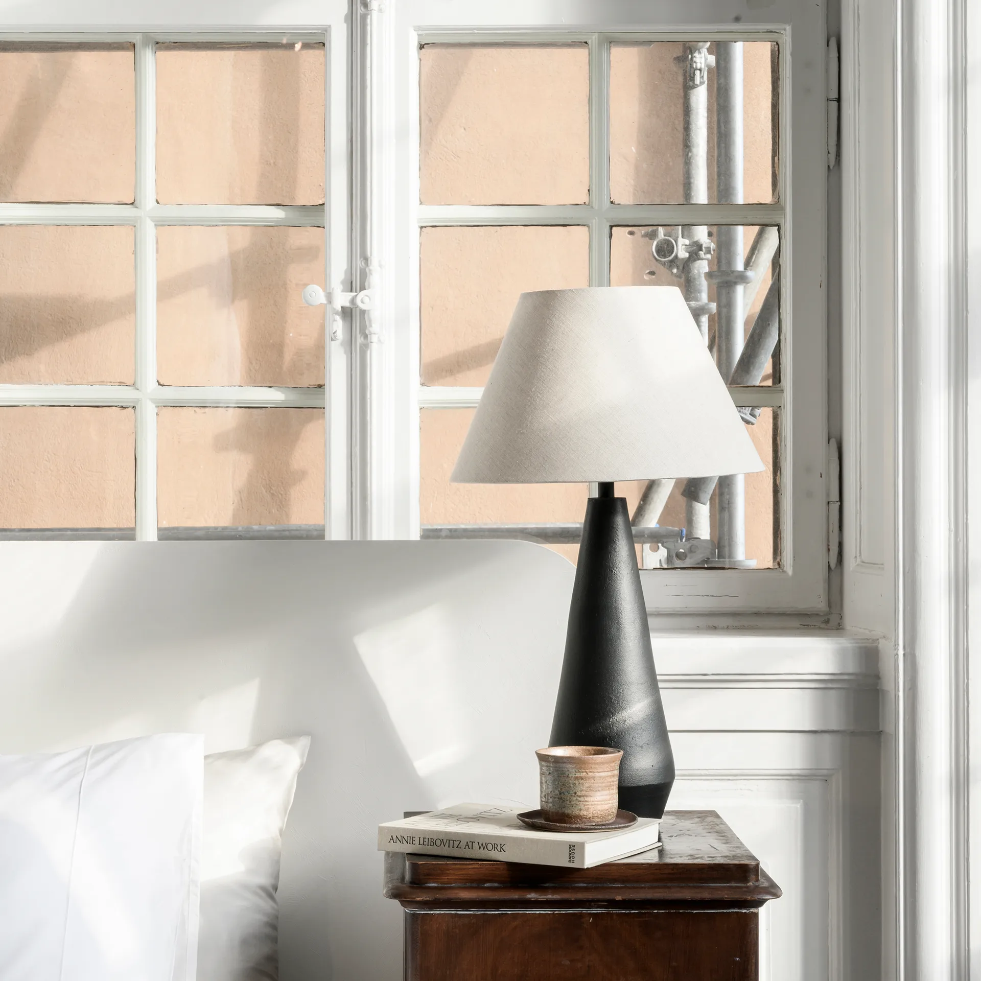 Dallas lampunjalka, 46 cm, Mattamusta Watt & Veke