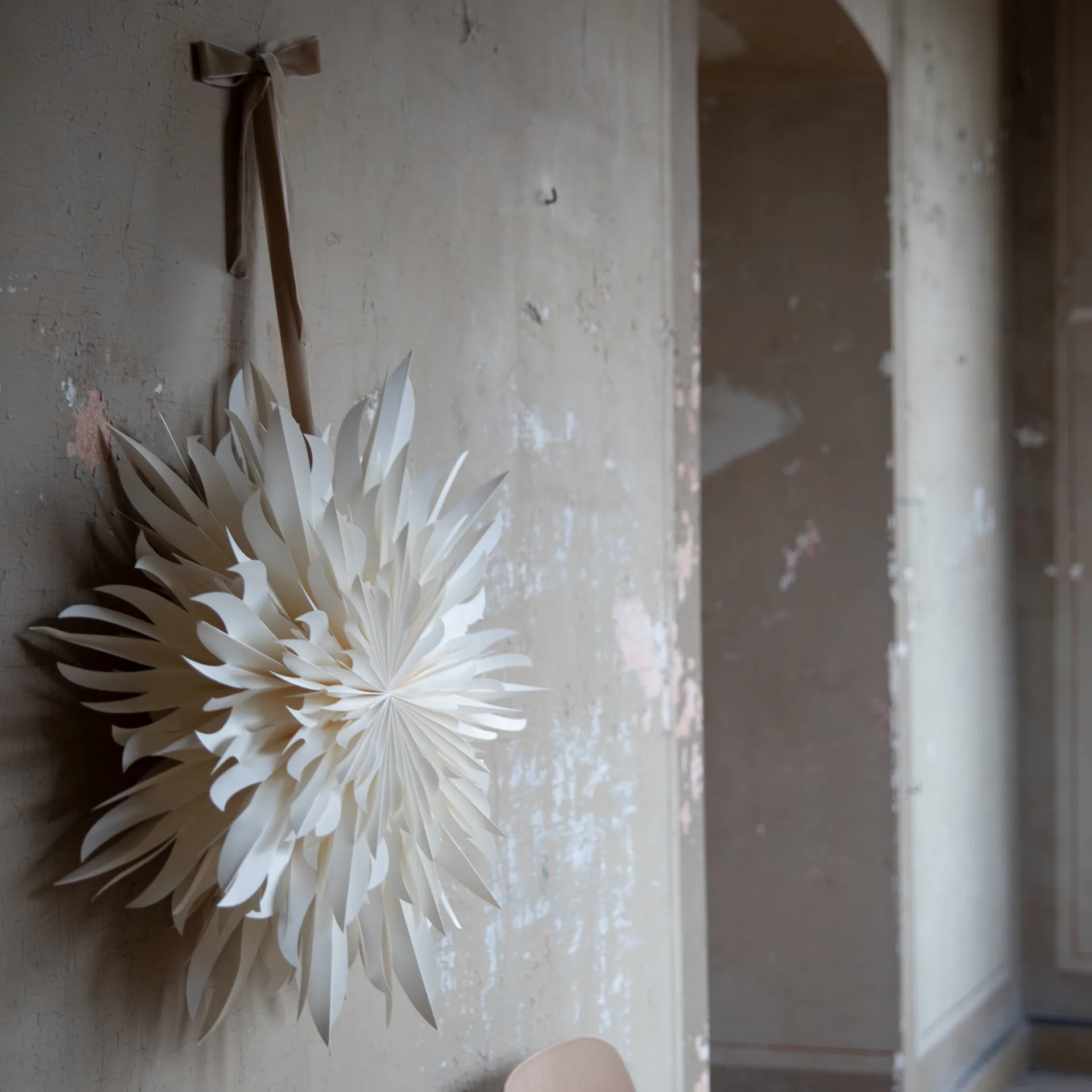 Eldig joulutähti Ø 70 cm, Valkoinen Watt & Veke