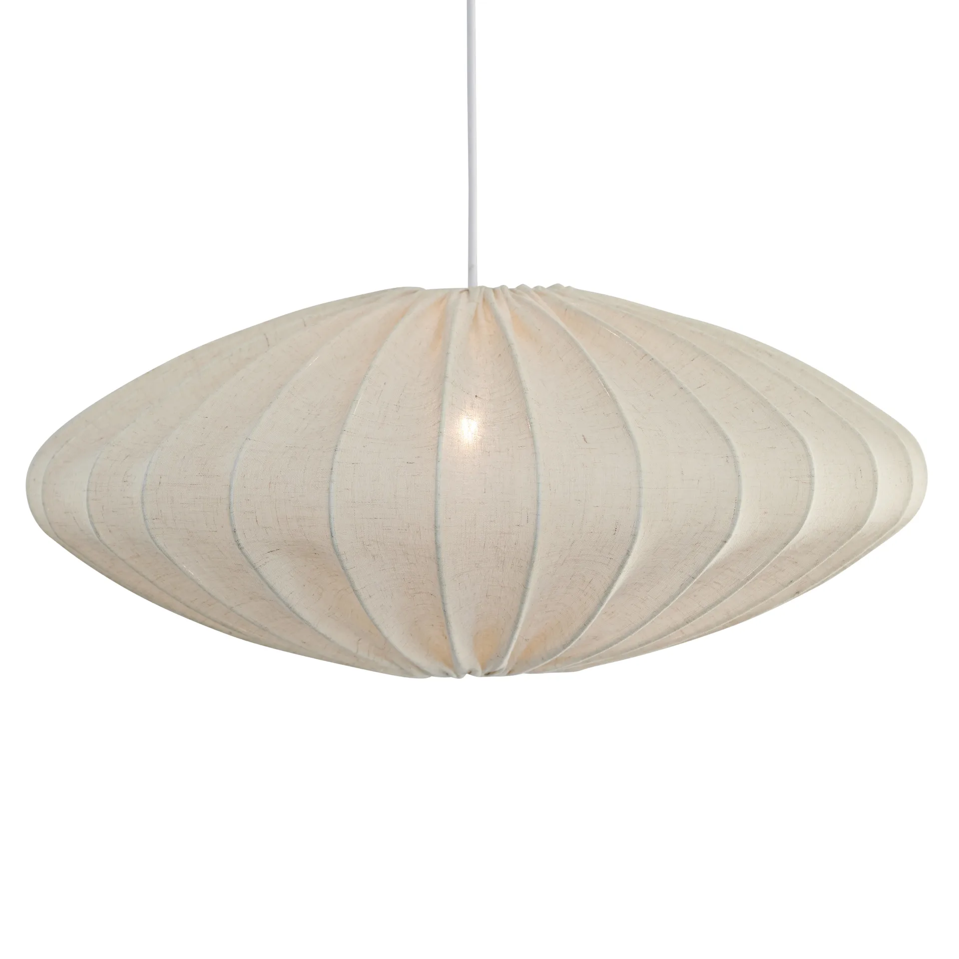 Ellipse lampunvarjostin 65 cm pellava, Natural Watt & Veke