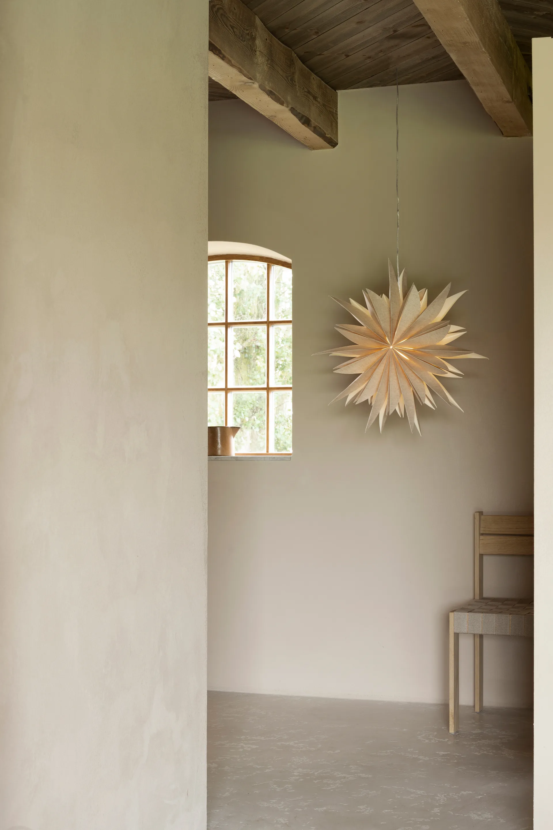 Fiona adventtitähti Ø 65 cm, Natural Watt & Veke