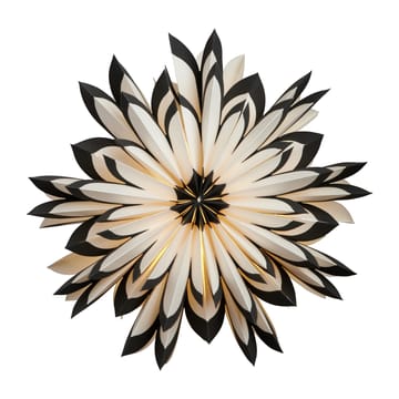 Freja adventtitähti Ø50 cm - Valkoinen-musta - Watt & Veke