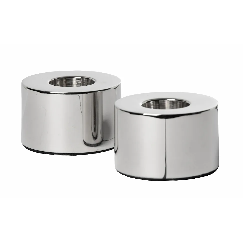 Helix kynttilänjalka, 2-pakkaus, Kiiltävä kromi Watt & Veke