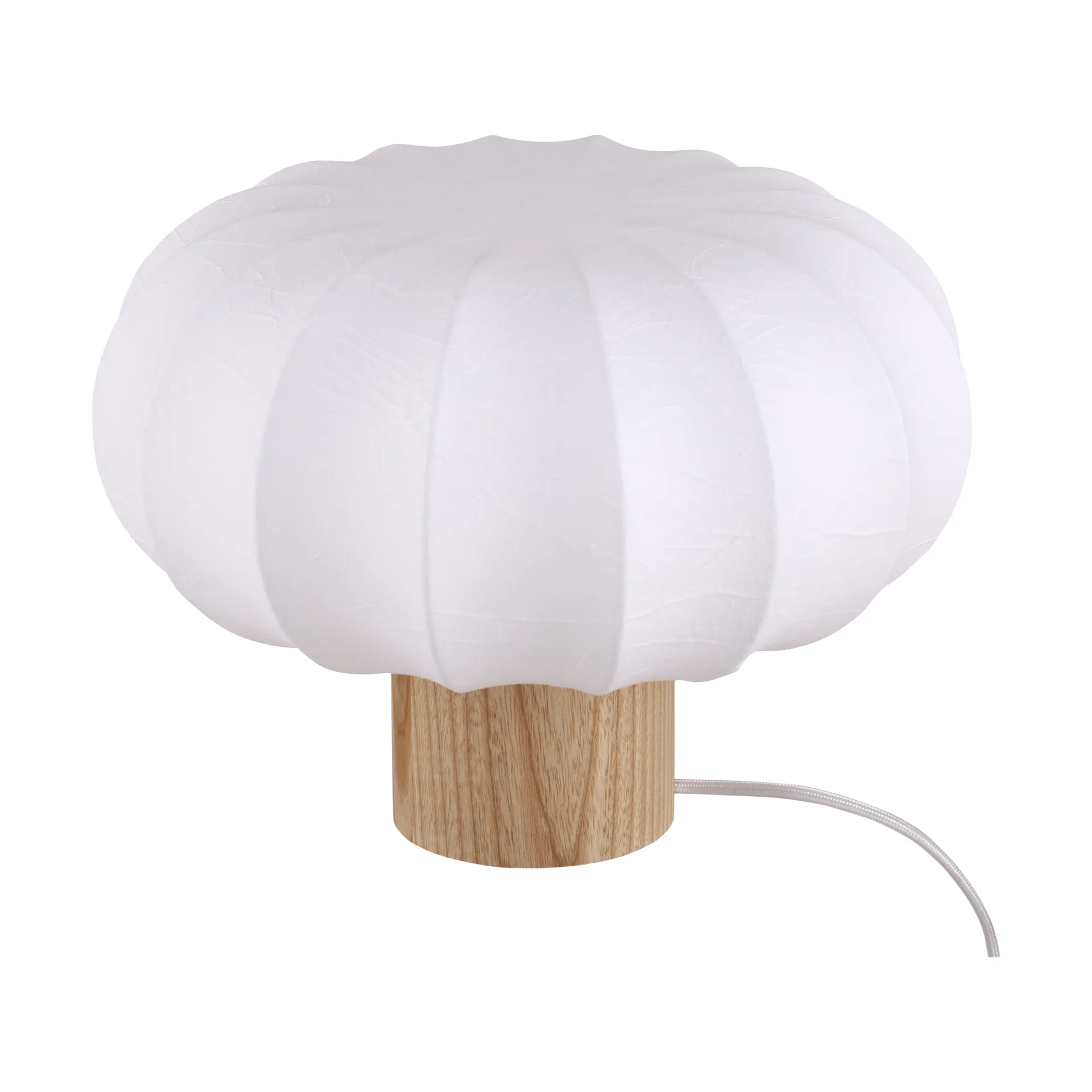 Lunari pöytälamppu, White‑luonnon saarni, Ø32x24 cm Watt & Veke