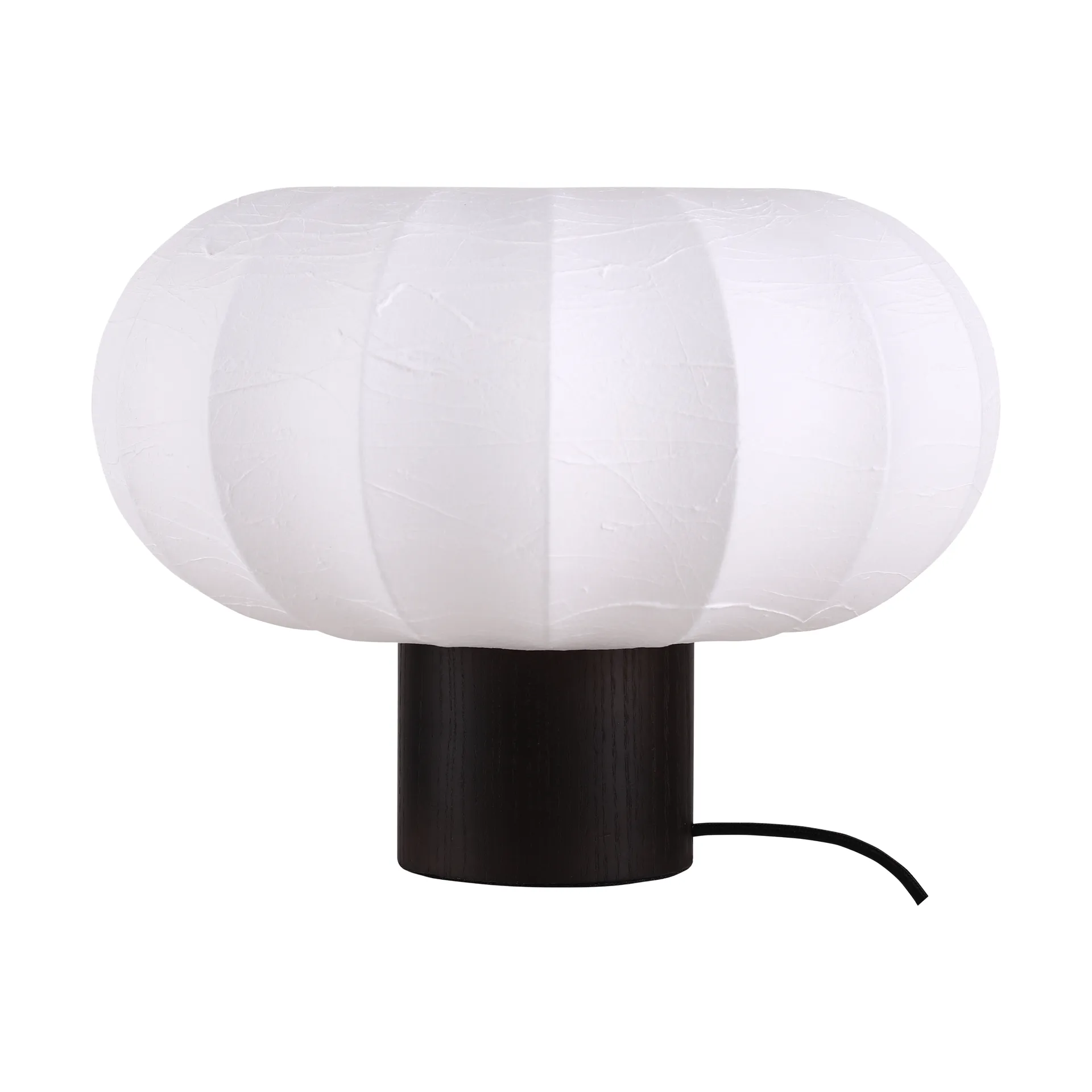 Lunari pöytälamppu, White–tumma saarni, Ø32x24 cm Watt & Veke