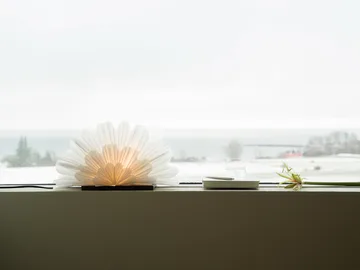 Mezza Snöblomma pöytälamppu - Valkoinen-kahvi - Watt & Veke