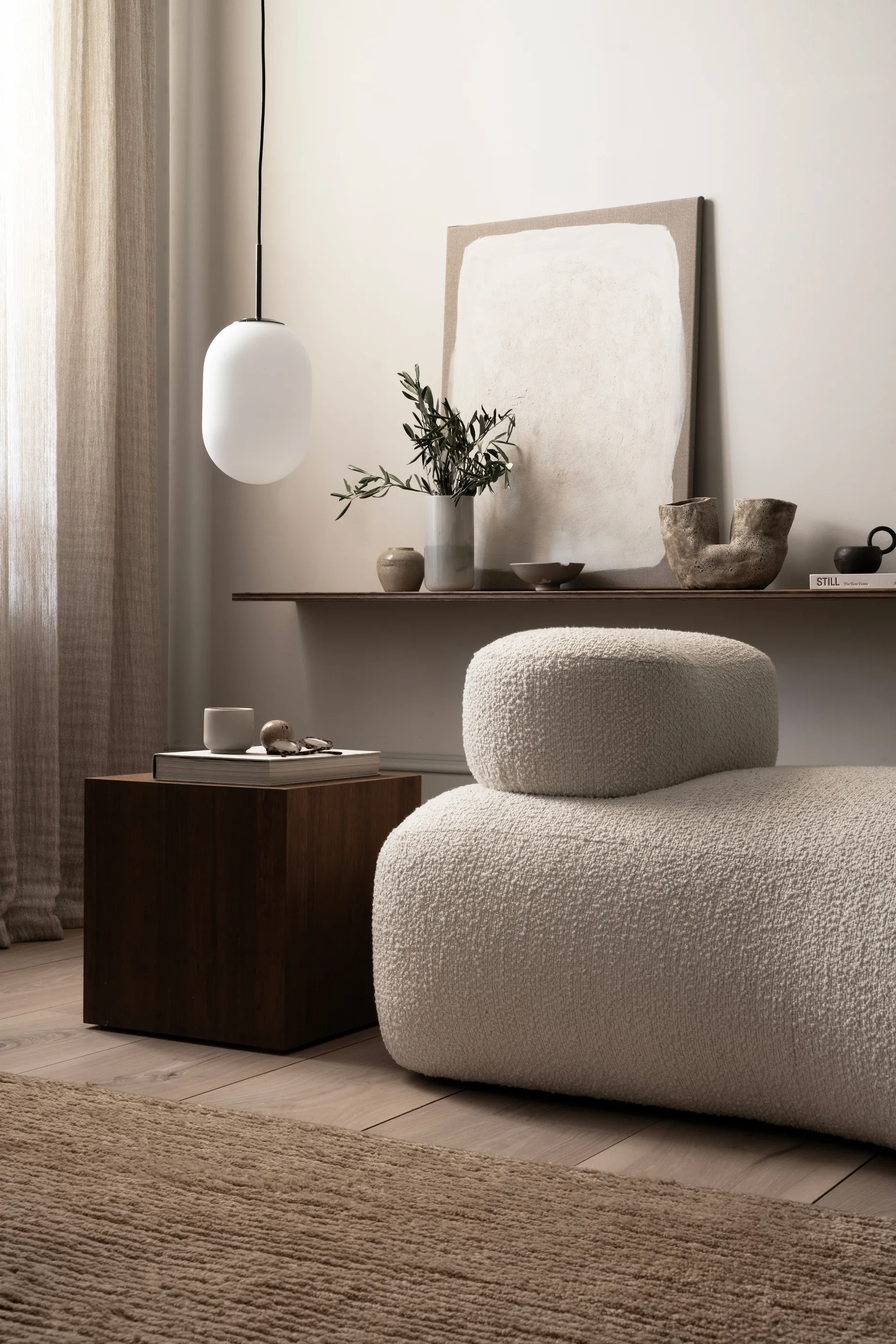 Noor-riippuvalaisin M Ø18 cm, Valkoinen Watt & Veke